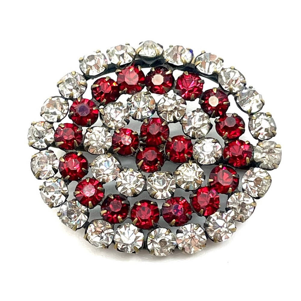 Victorian Ruby Rhinestone Buckle - image 5